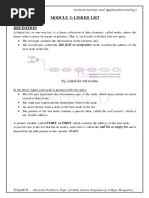 Module 3: Linked List: Data Structures and Applications (15CS33)