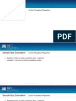 Sample Size Calculation: For The Population Proportion