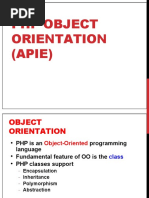 PHP Object Orientation (APIE)