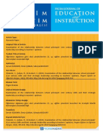 Examination of The Relationship Between PDF