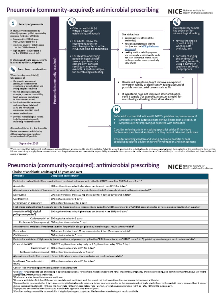 Guideline CAP-flowchart PDF | PDF | Pneumonia | Antimicrobial Resistance