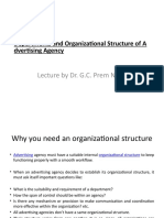 Departments and Organizational Structure of Advertising Agency