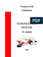 Tomori Pál Főiskola TUDOMÁNYOS MOZAIK 15 Kötet