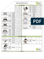 Price List Effective 2017-18: Led Downlight