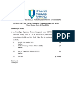 Process Engineering Economics Quiz 02 Book Values