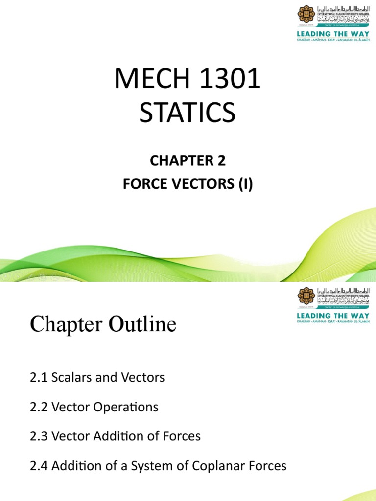 Force Vectors and Coplanar Forces | PDF