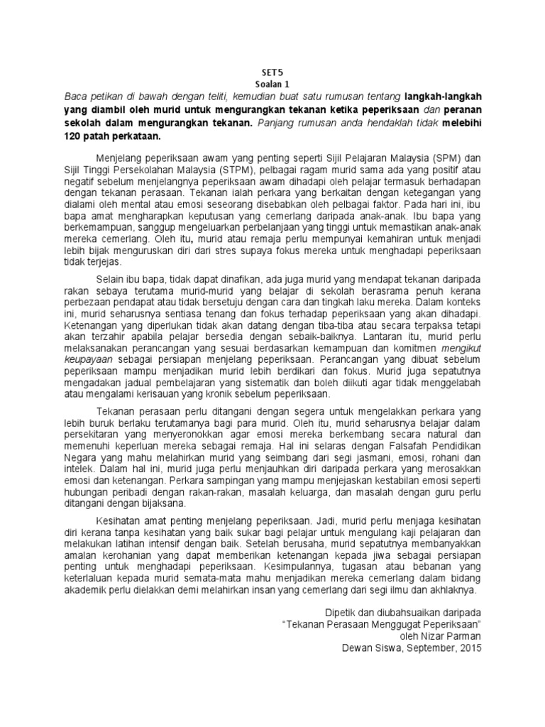 Set 5 Modul Bm Kertas 2 Pdf