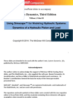 System Dynamics, Third Edition: Using Simscape ™ For Modeling Hydraulic Systems: Dynamics of A Hydraulic Piston and Load