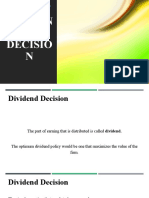 7 Dividend Decision