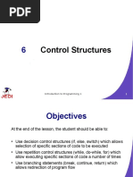 Control Structures: Introduction To Programming 1