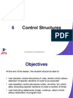 Control Structures: Introduction To Programming 1