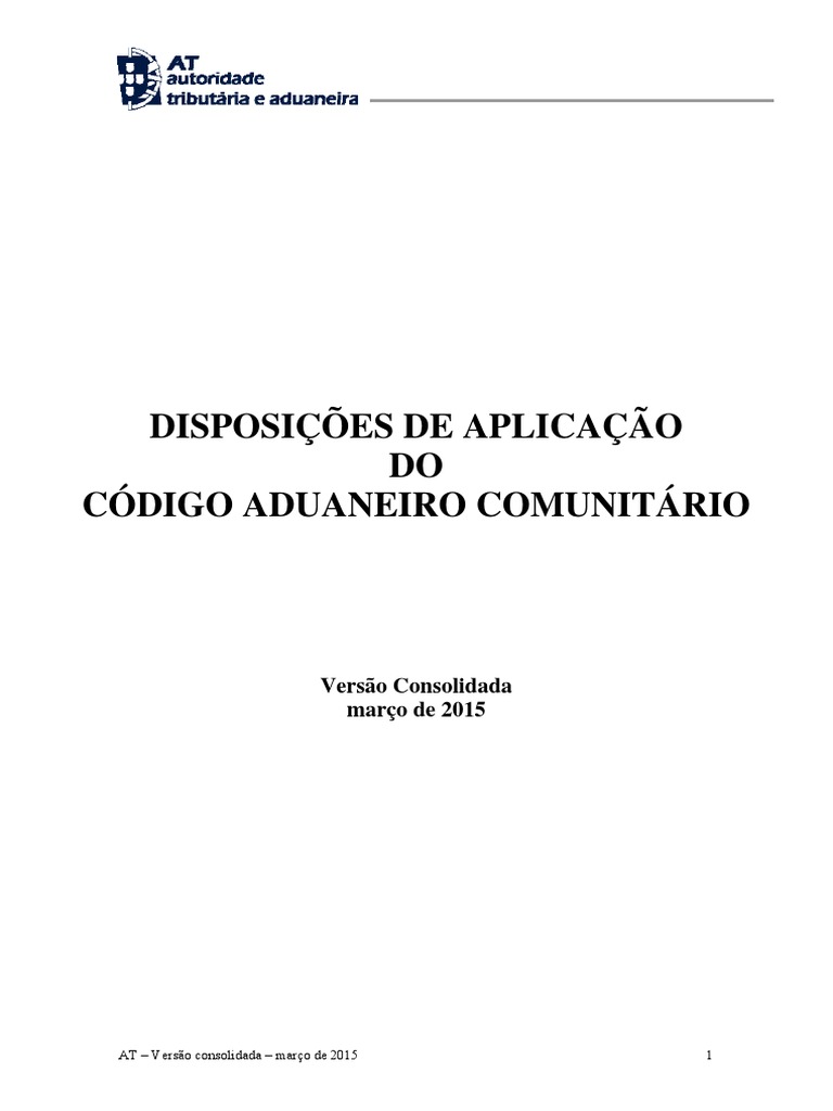 DACAC Versao Consolidada PDF | PDF | União Europeia | Comissão europeia