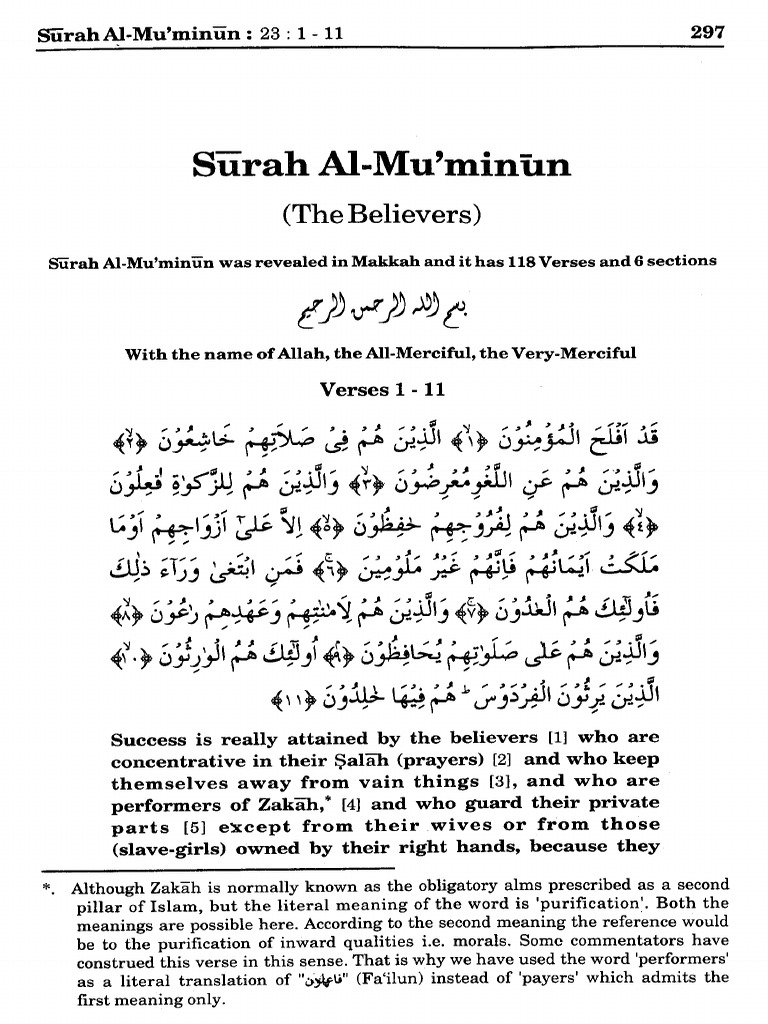 02 A Surah Mominuun297 302