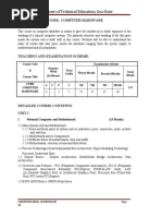 Directorate of Technical Education, Goa State: (Co301) Computer Hardware