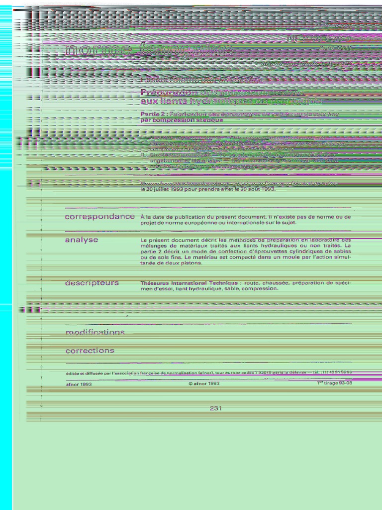NF P 98-230 - 2 PDF | PDF | Matériaux | La nature