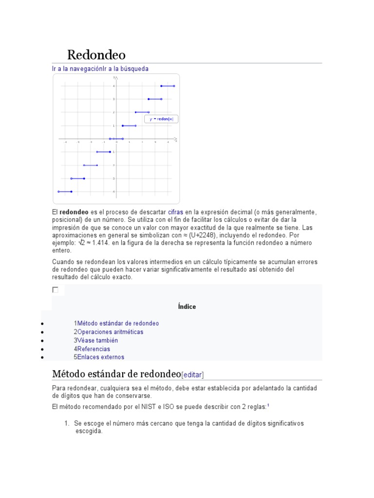 Redondeo: Métodos y Reglas Esenciales | PDF | Redondeo | Aritmética