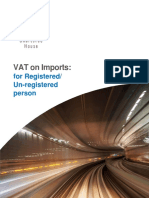 VAT On Imports:: For Registered/ Un-Registered Person