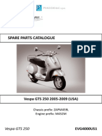 Spare Parts Catalogue: Vespa GTS 250 2005-2009 (USA)