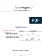 Hints For Solving Partial Fraction Questions
