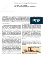 Effects of Drainage On The Response of A Sliding Subsea Foundation