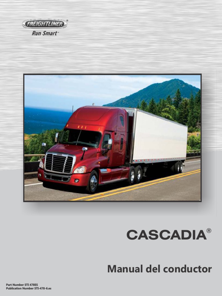 Manual Del Conductor Cascadia PDF Neumático Motor diesel