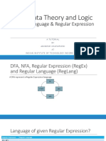 Automata Theory and Logic: Regular Language & Regular Expression