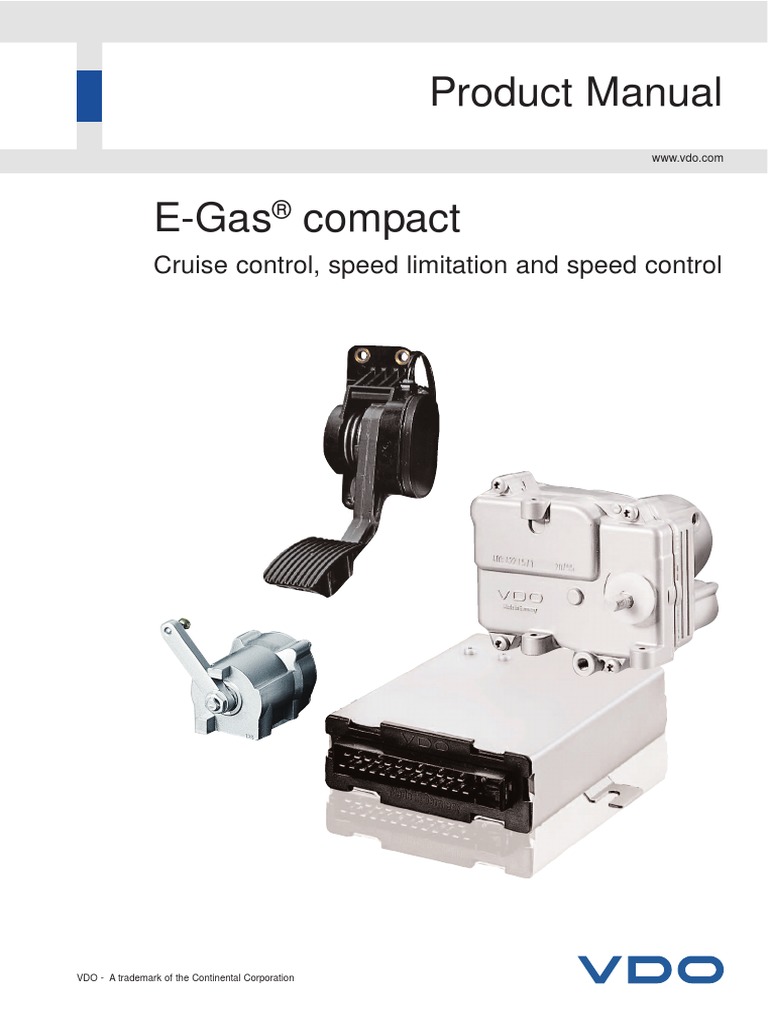 Product Manual: Cruise Control, Speed Limitation and Speed Control | PDF