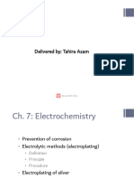 Electroplating of Silver, Zinc and Iron