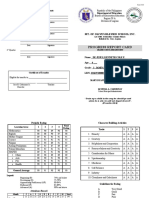 Progress Report Card: Parent's Signature/Comments Department of Education