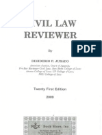 Civil Law Reviewer by D. Jurado PDF