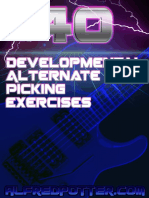 40 Developmental Alternate Picking Exercises PDF