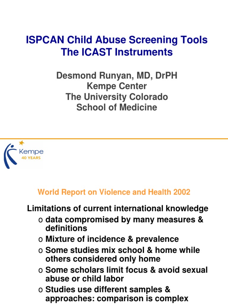 ISPCAN Child Abuse Screening Tools The ICAST Instruments | PDF | Child ...