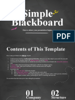 Simple Blackboard Background by Slidesgo