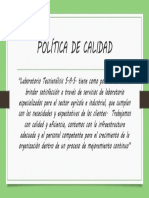 Política de Calidad