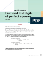 First and Last Digits of Perfect Squares: Adventures in Problem Solving