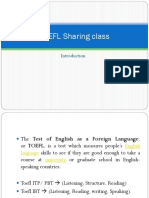 TOEFL Sharing Class
