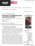 Festa per il compleanno del caro amico Harold - CulturaGay.it