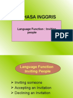 Bahasa Inggris: Language Function: Inviting People