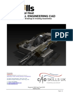 CAD Regional Task 2010 - 4 Cylinder Boxer Engine With Drawings