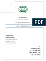 Code of Civil Procedure II Answer Sheet