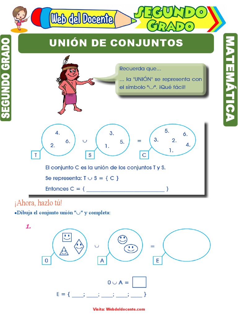 Ejercicio De Conjuntos Para Segundo Grado De Primaria Segundo Grado