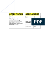 Steelworks manual welding qualification report