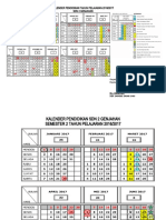 Kalender Pendidikan Tahun Pelajaran 2016/2017 SDN 2 Genjahan