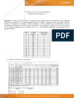 Actividad N°8 Estudio de Caso Regresion y Correlacion Lineal