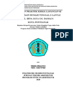 Laporan Praktek Kerja Lapangan 02 Pra-Desain Rumah Tinggal 2 Lantai Jl. Bina Jaya Gg. Damai 6 Kota Pontianak