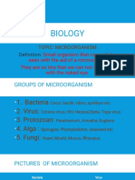 Biology: Topic: Microorganism