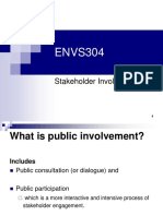 ENVS304: Stakeholder Involvement