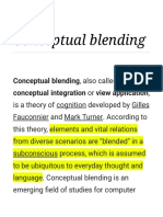 Conceptual blending theory