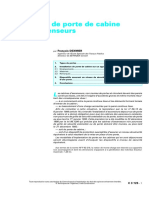 Adjonction de Porte de Cabine Sur Les Ascenseurs Et Les Asce PDF