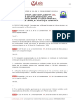 Lei Comp. 310-2014 - Código de Obras de Palmas